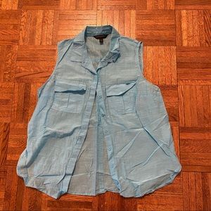Banana Republic cotton silk button up